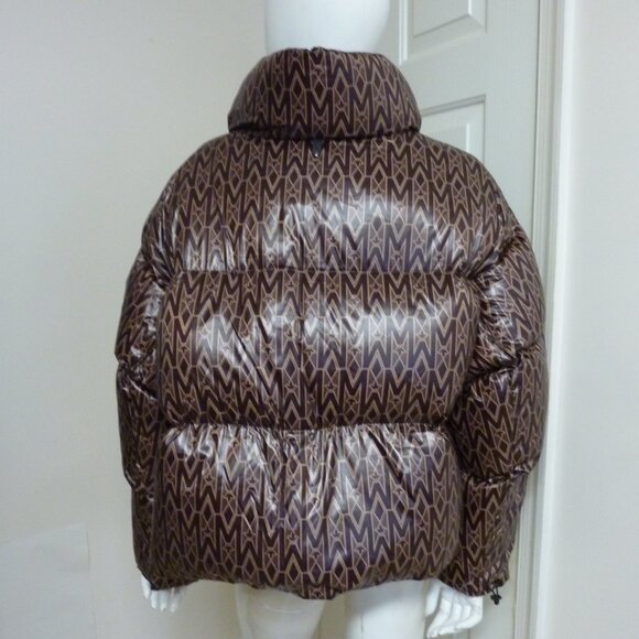 Mackage Mylah Monogram Brown 800+ Puffer Down Jacket - Picture 13 of 16